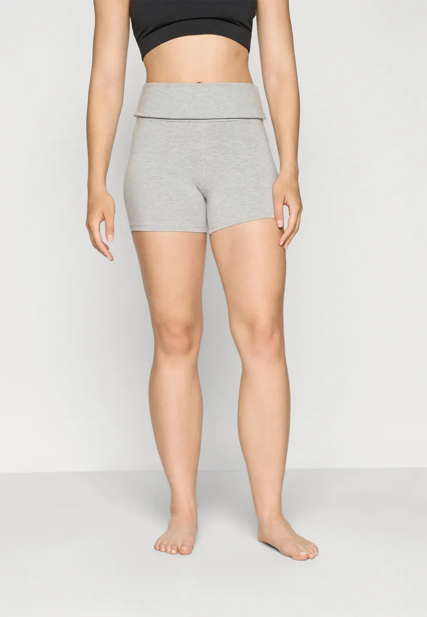 SUBLIME FOLDED HOTPANTS - Tights - grey melange