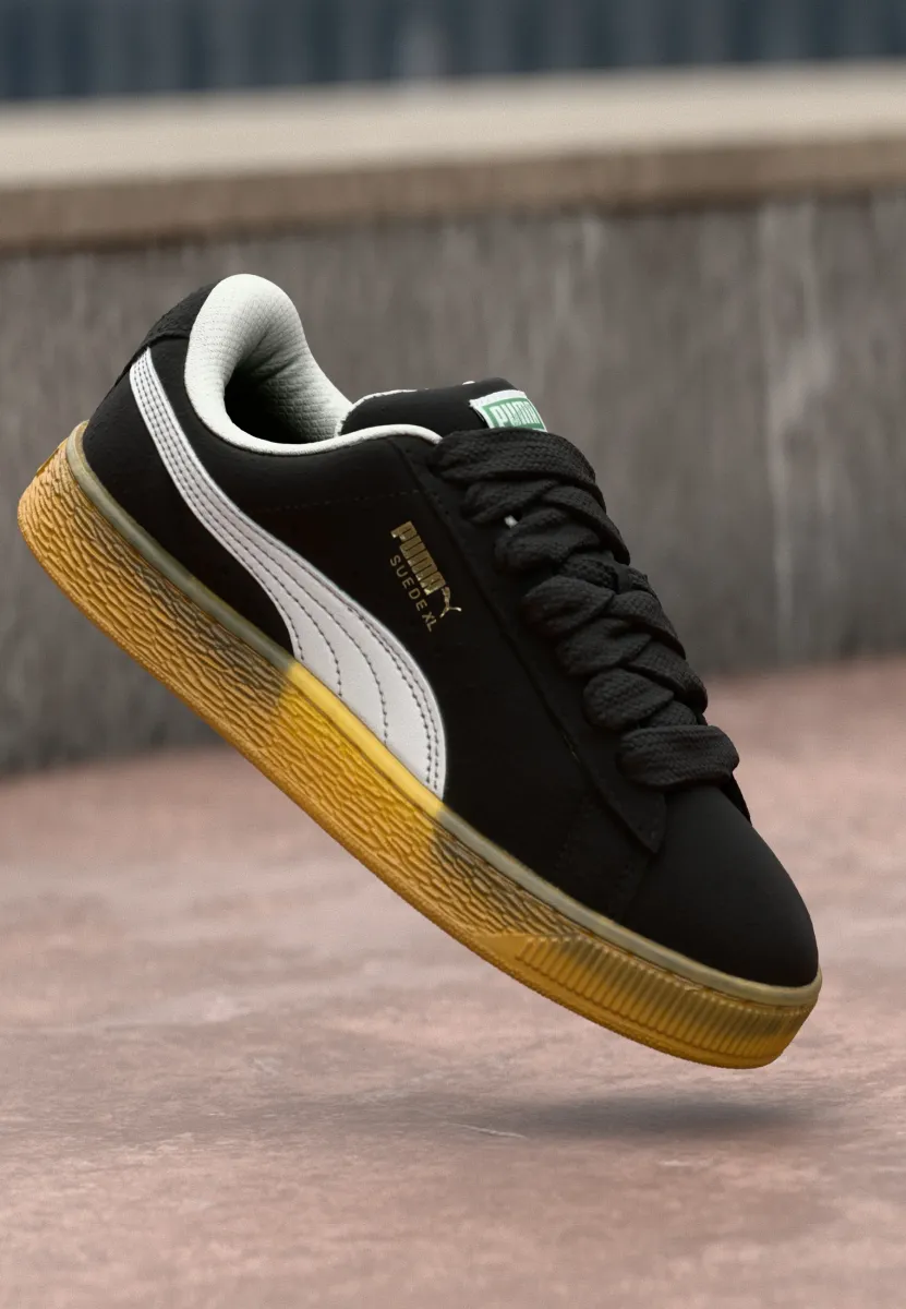 SUEDE XL UNISEX - Sneaker low - black/white