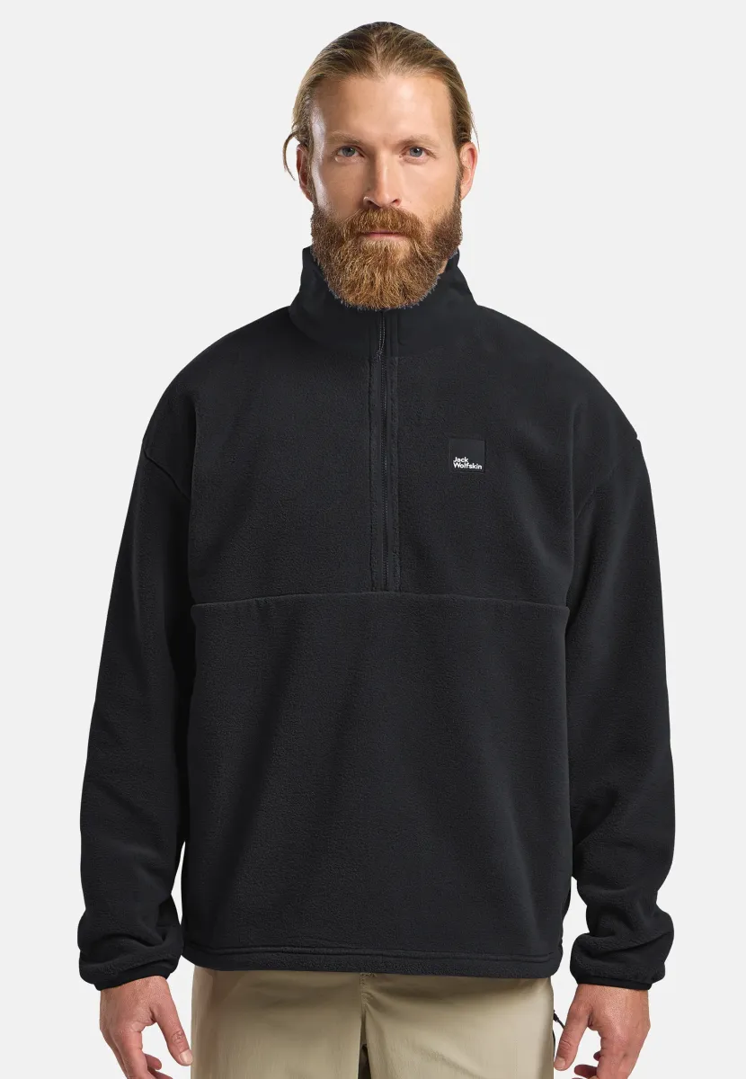 SUMETRO - Fleecepullover - black