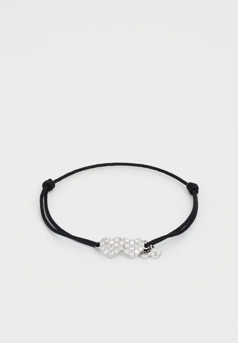 SUMMER BRACELET HEART STRASS - Armband - black