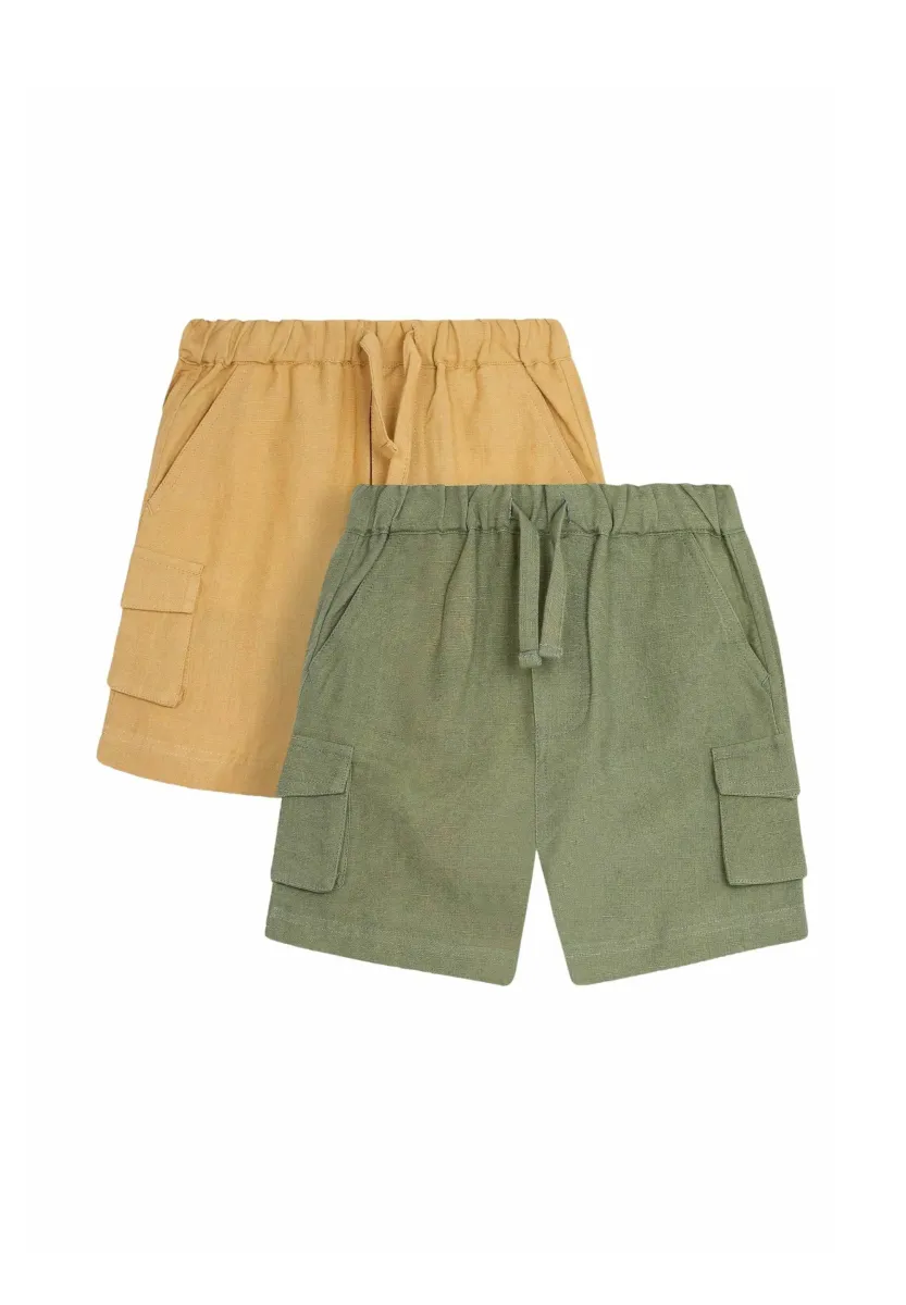 SUMMER -REGULAR FIT 2 PACK - Shorts - khaki green