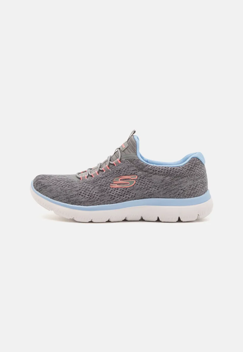 SUMMITS - Slipper - grey/pink/blue