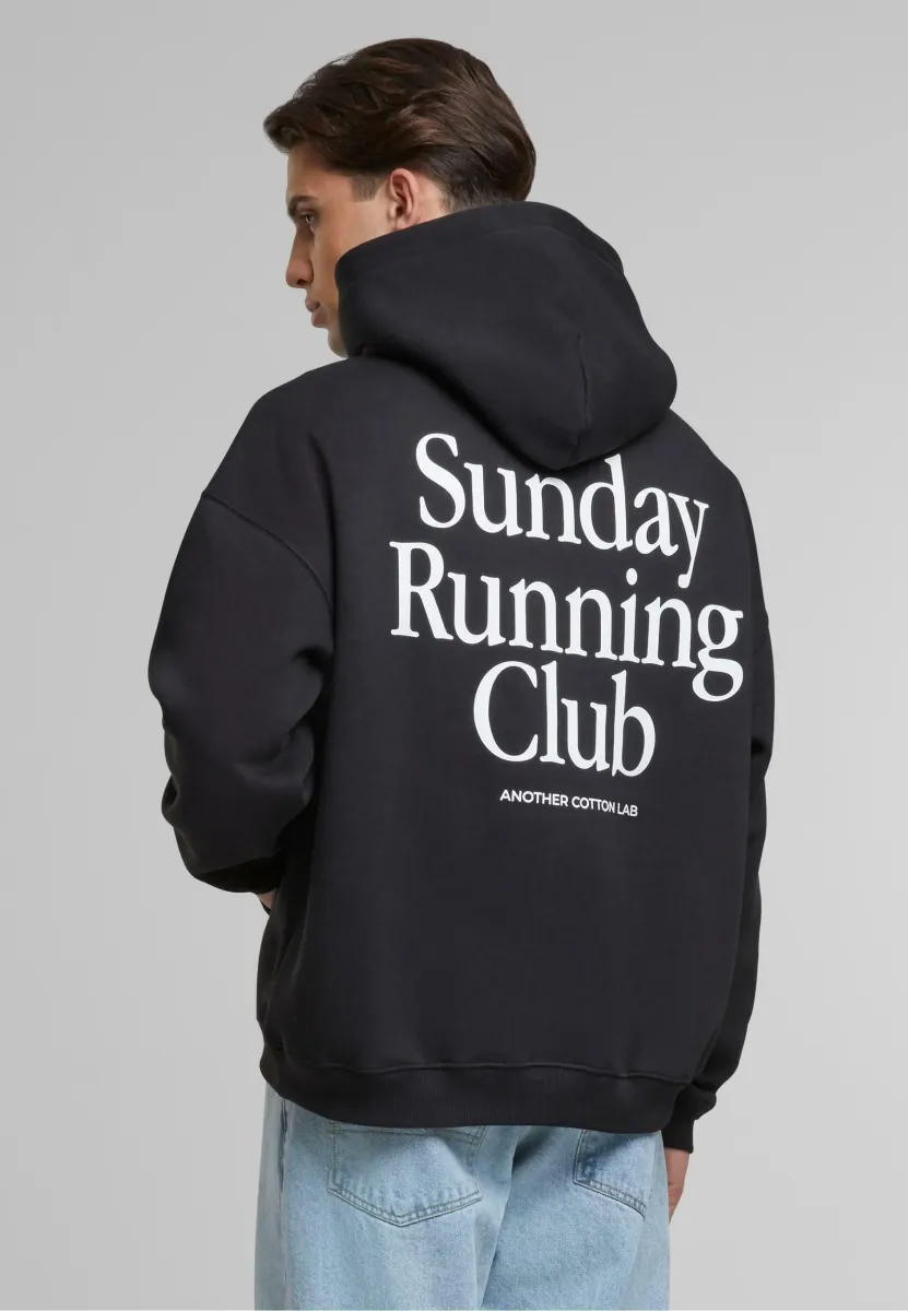 SUNDAY RUNNING CLUB OVERSIZED - Kapuzenpullover - black