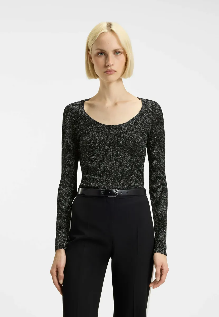 SUNESSINY - Strickpullover - black one