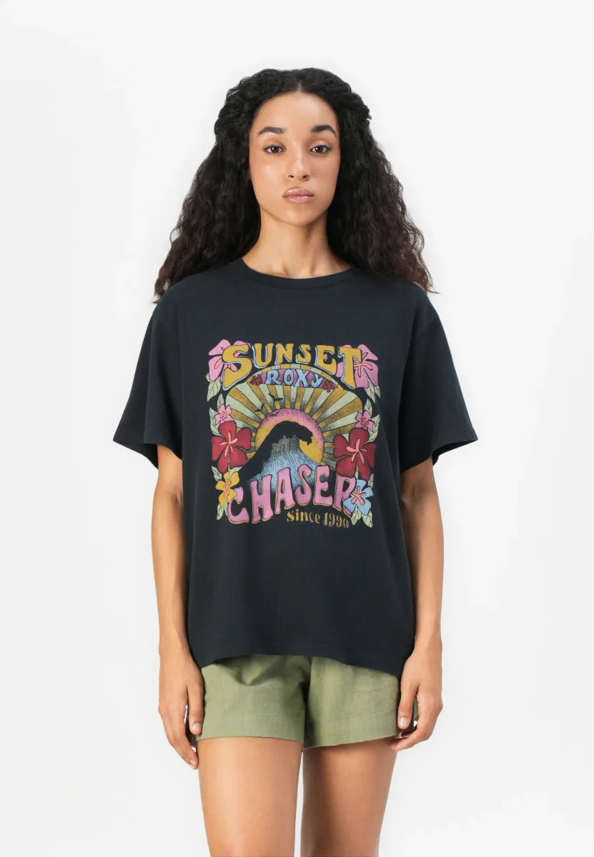 SUNNY OVERSIZE STONE WASH - T-Shirt print - anthracite
