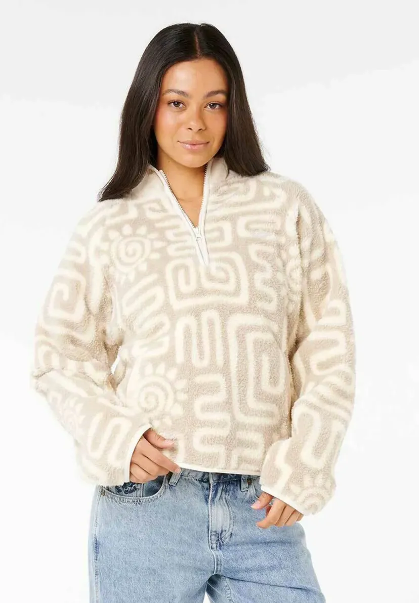 SUNSET LUAU - Fleecepullover - bone