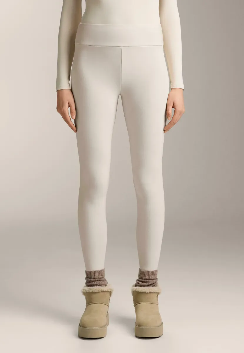 SUPER-EXTRA-WARM SEAMLESS  HIGH-RISE ANKLE-LENGTH  - Tights - sand