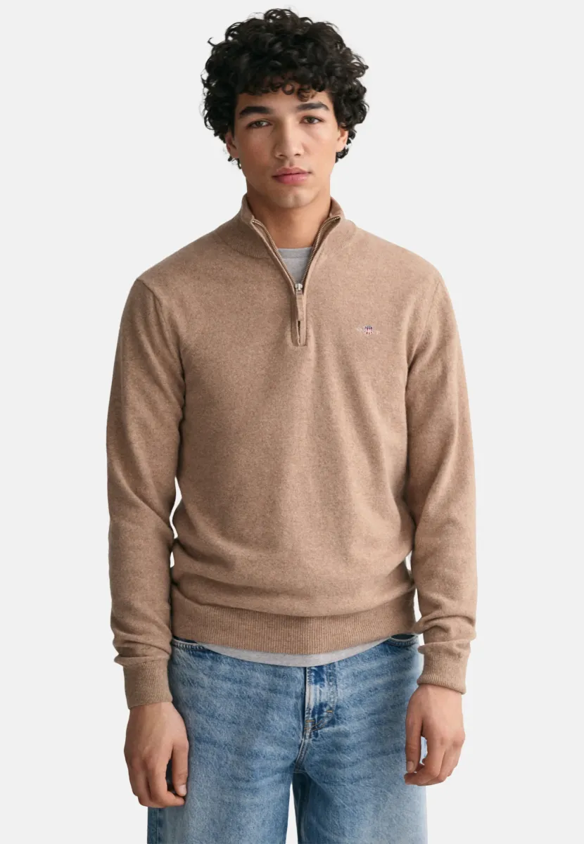 SUPERFINE - Strickpullover - dk sand melange