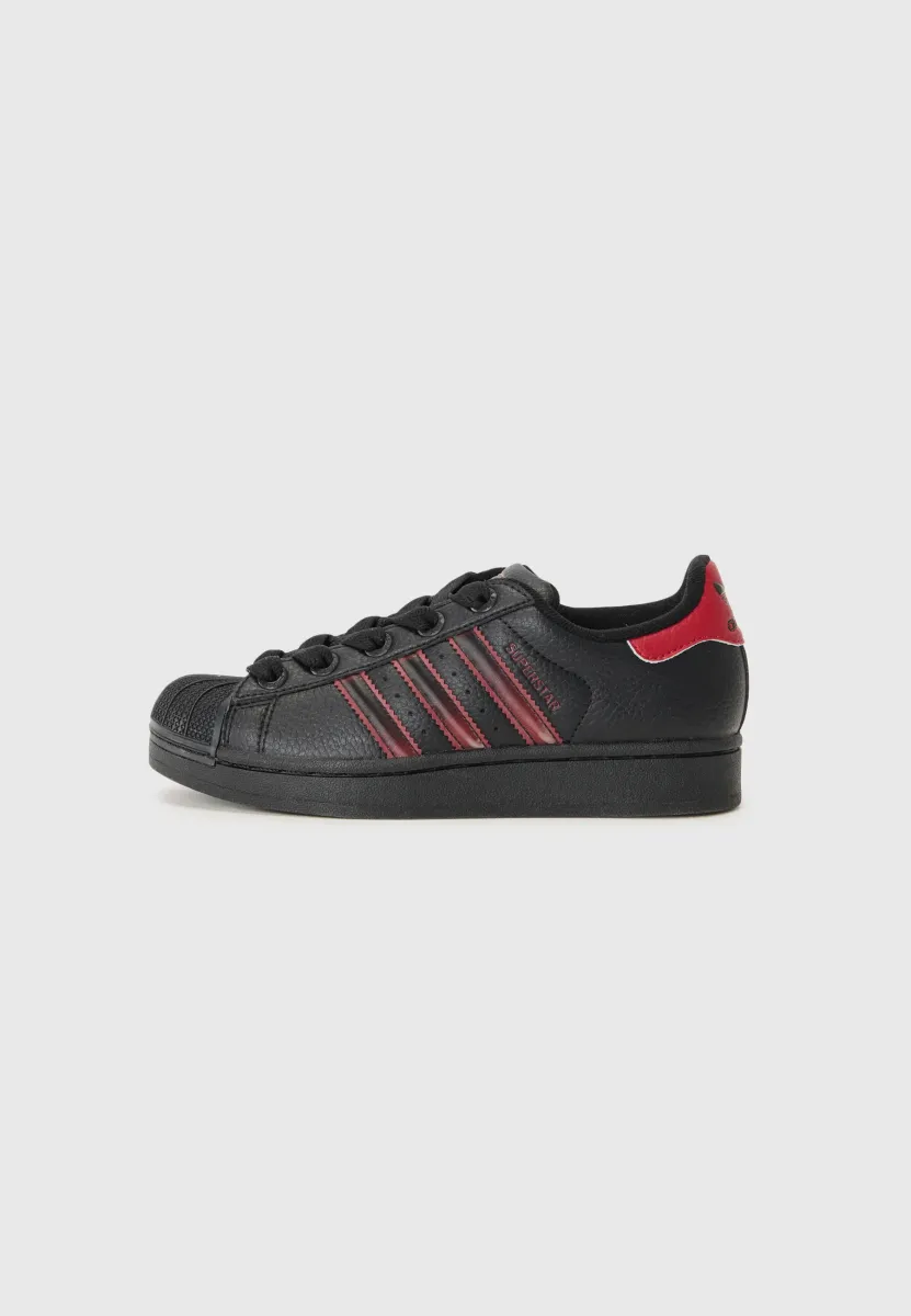 SUPERSTAR II J UNISEX - Sneaker low - black/team victory red