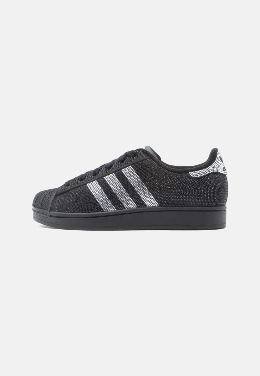 SUPERSTAR II - Sneaker low - core black/silver-coloured metallic/off white