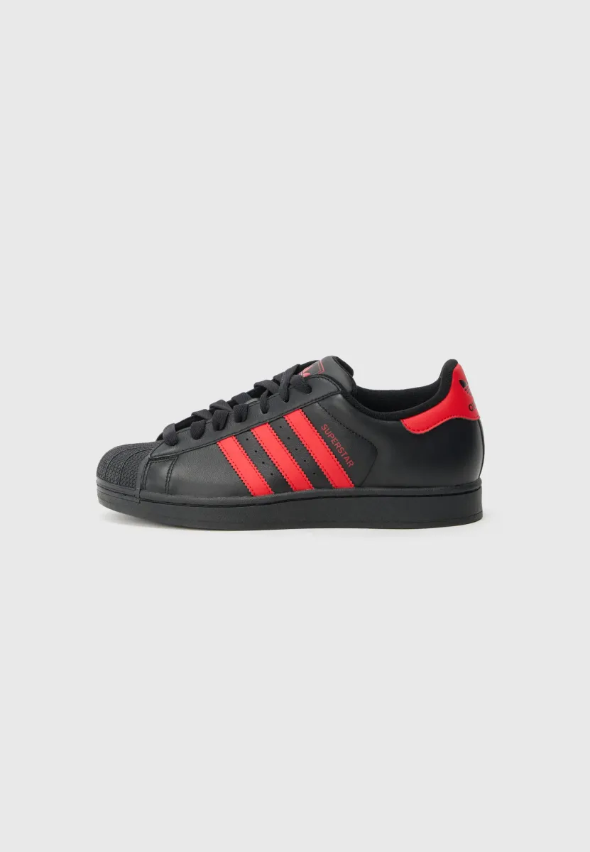 SUPERSTAR II UNISEX - Sneaker low - core black/better scarlet