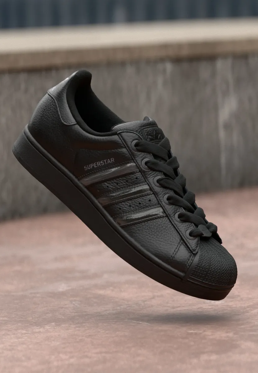SUPERSTAR II UNISEX - Sneaker low - core black/matte silver-coloured/carbon