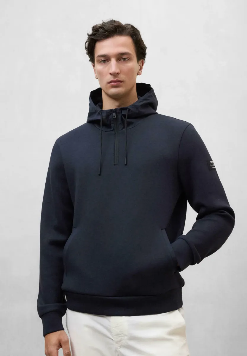 SURAT HYBRID - Kapuzenpullover - deep navy