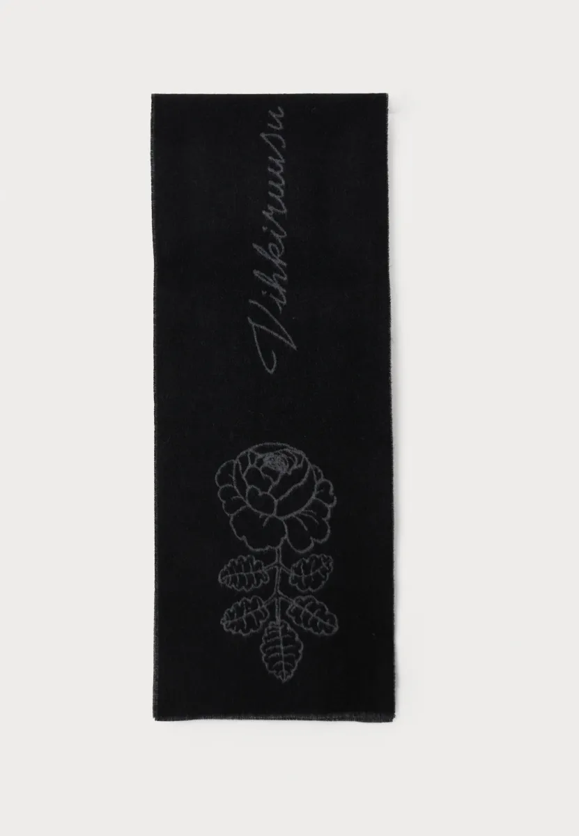 SÄVELLYS VIHKIRUUSU UNISEX - Schal - black