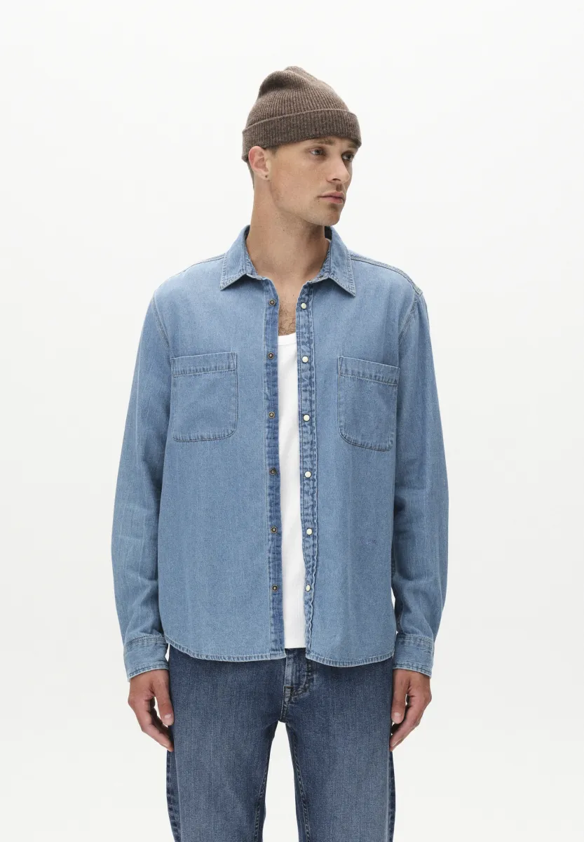 SVEN REG  - Hemd - lt blue denim