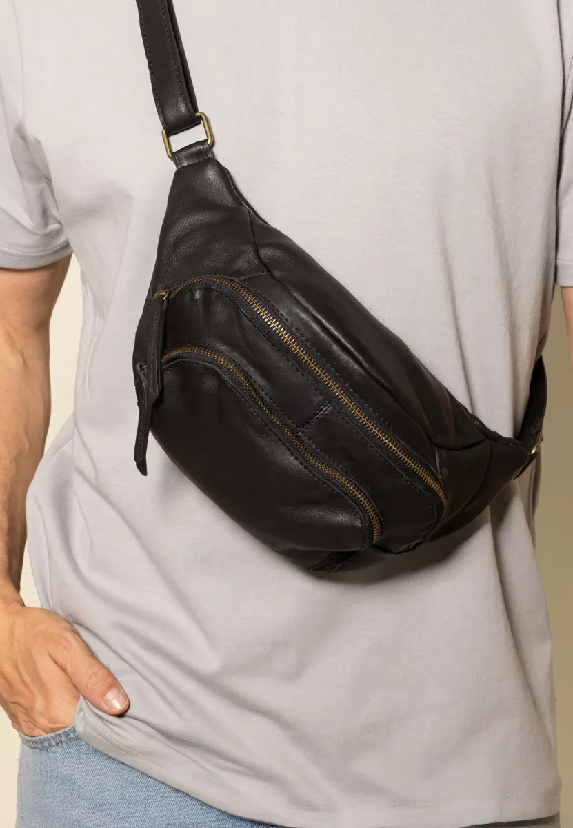 SVERRE - Gürteltasche - schwarz