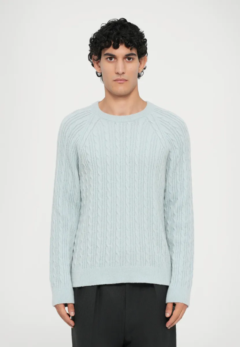 SWEATER CREW NECK - Strickpullover - light blue