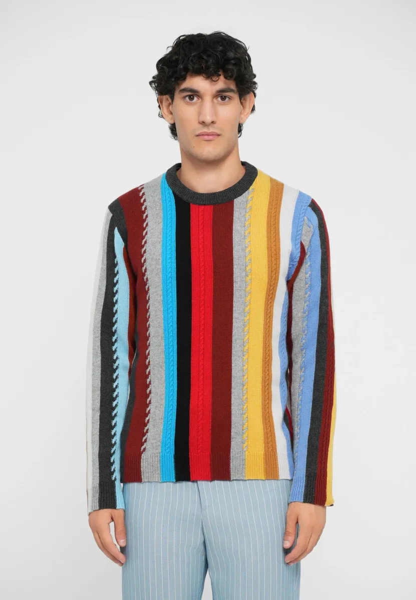 SWEATER CREW NECK - Strickpullover - multi-coloured