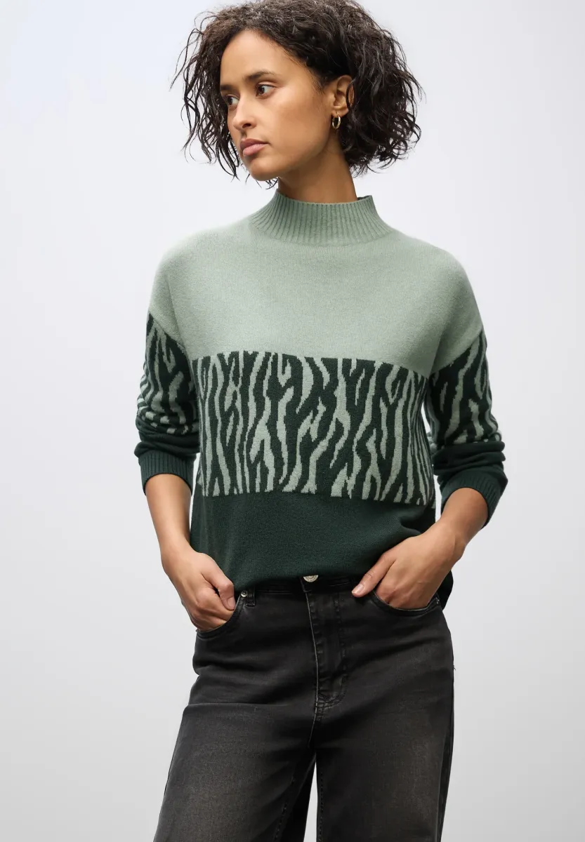 SWEATER - Strickpullover - grün