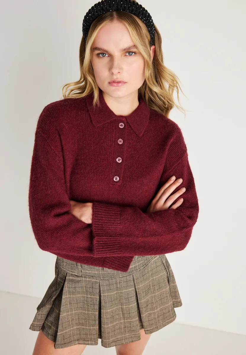SWEATER - Strickpullover - tawny port
