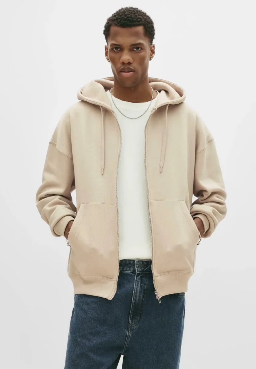 Sweatjacke - beige