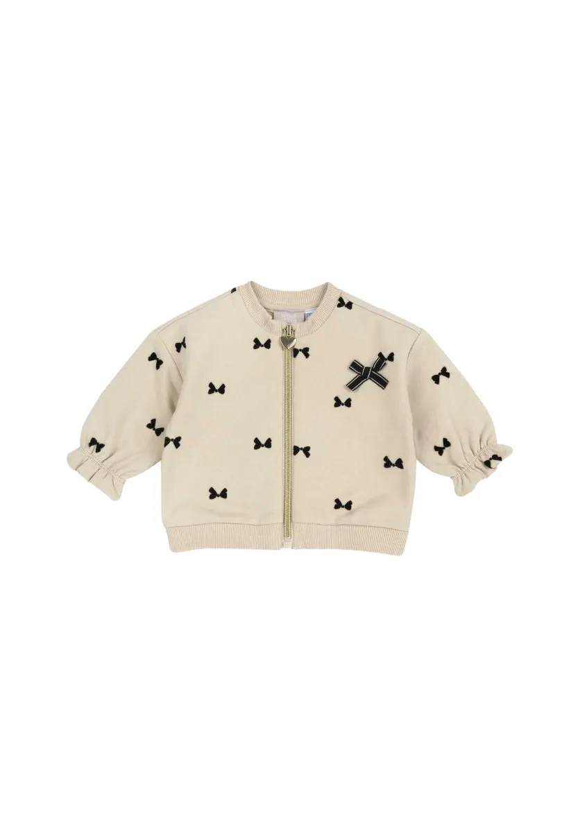 Sweatjacke - beige