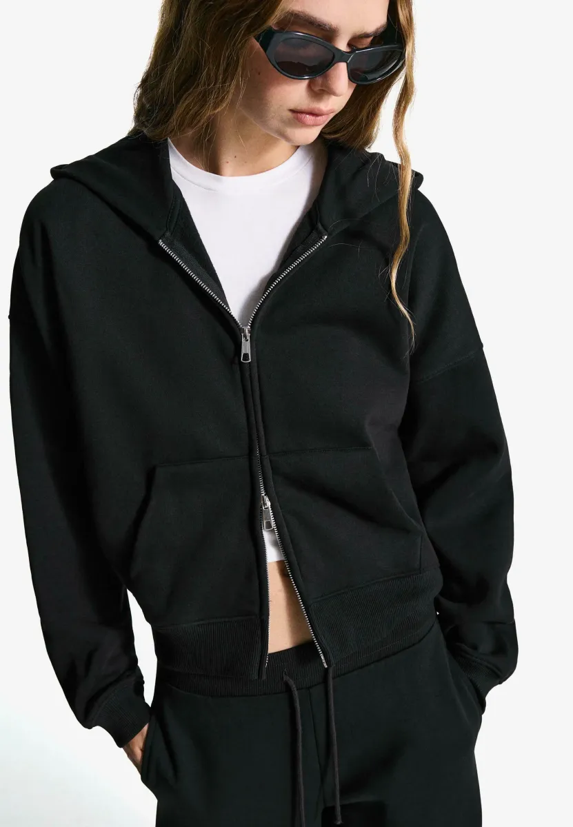 Sweatjacke - black