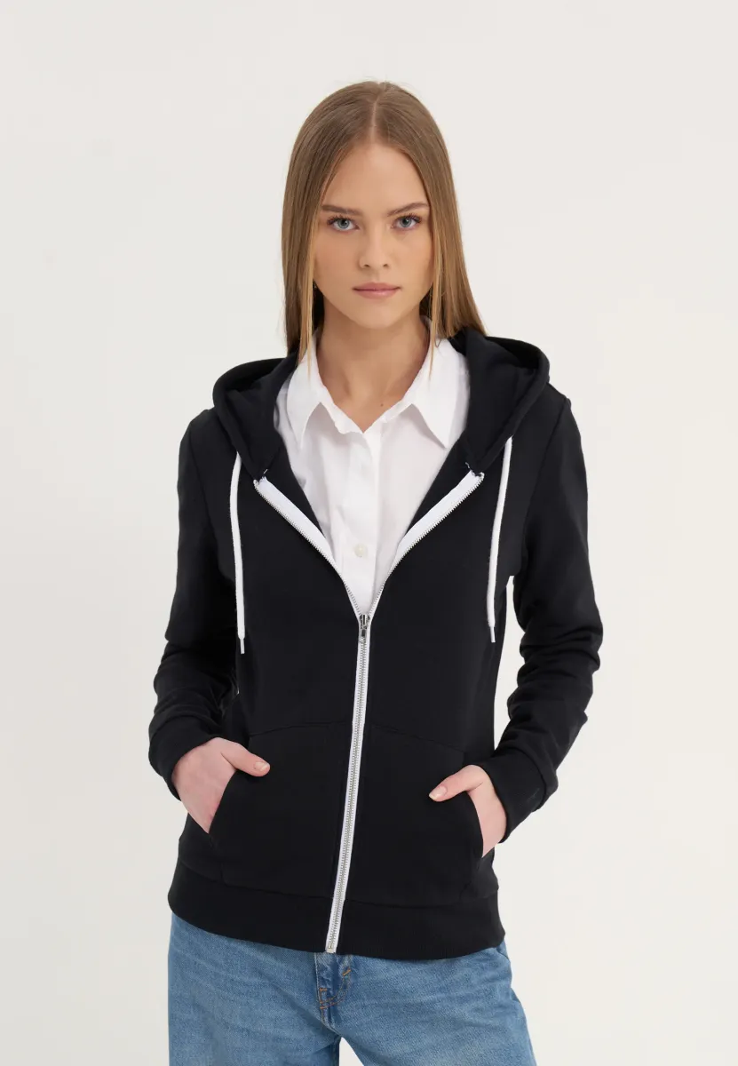 Sweatjacke - black