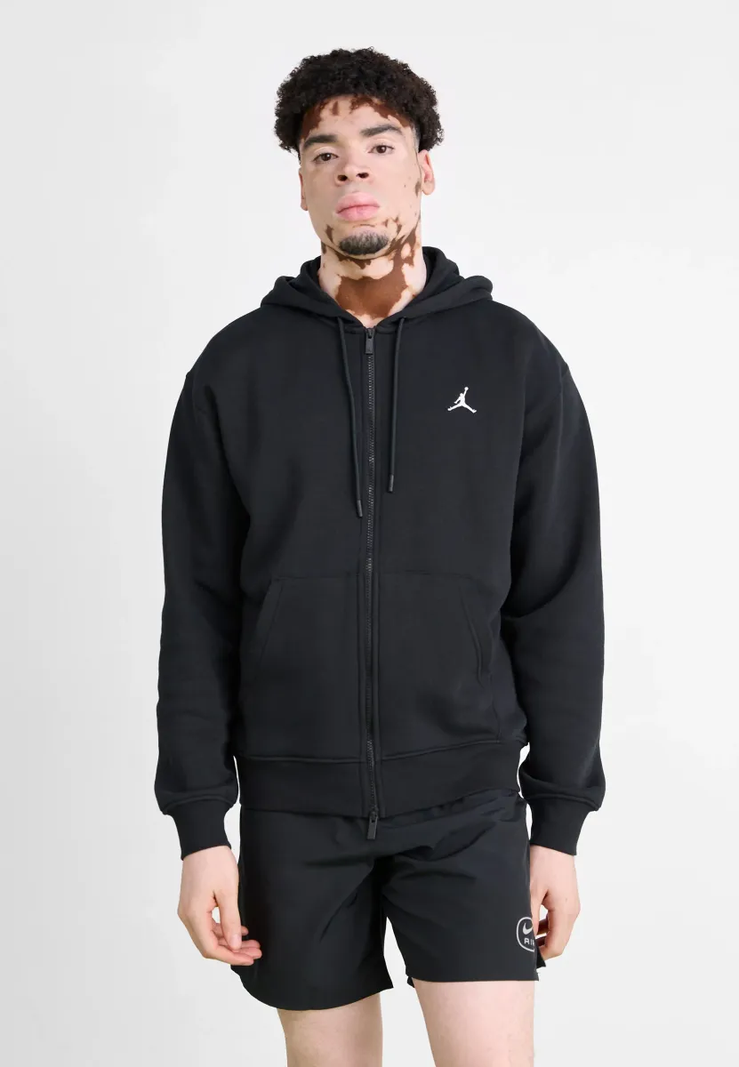 Sweatjacke - black/white