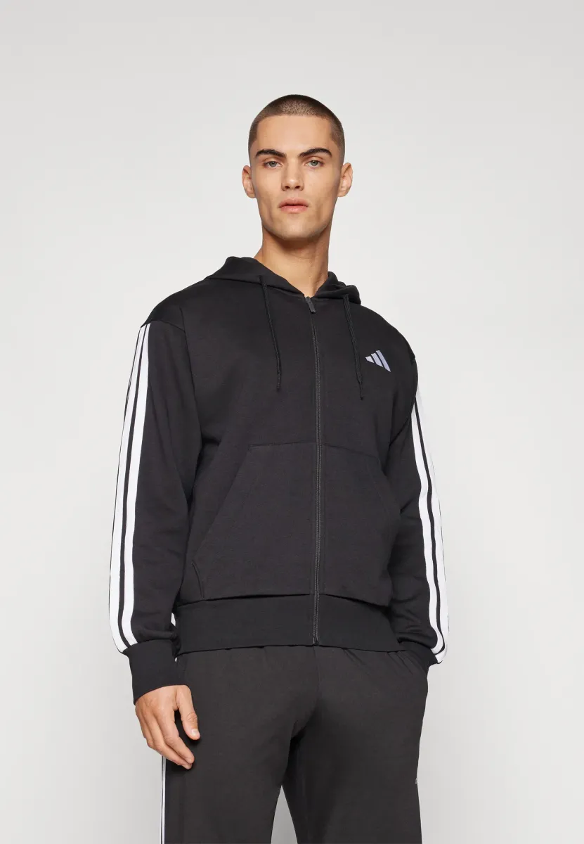 Sweatjacke - black/white