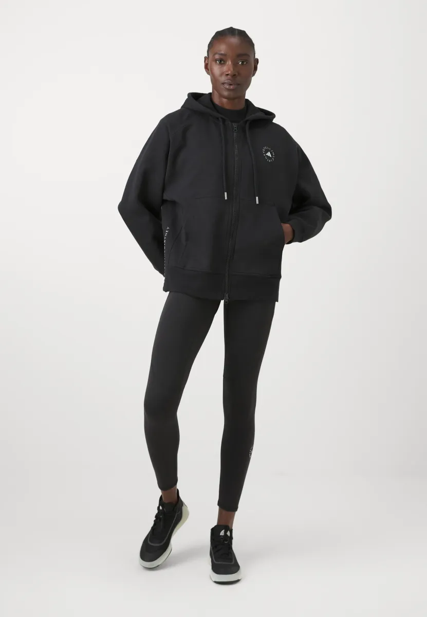 Sweatjacke - black/white