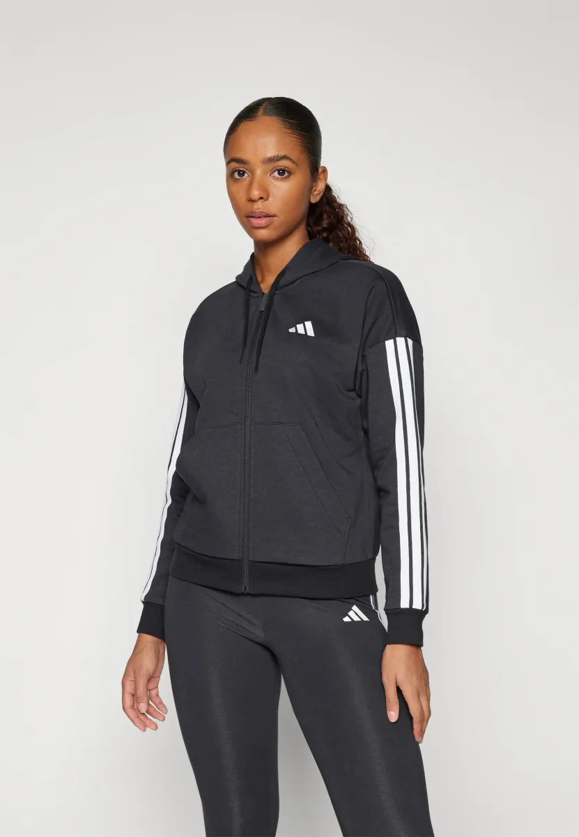 Sweatjacke - black/white