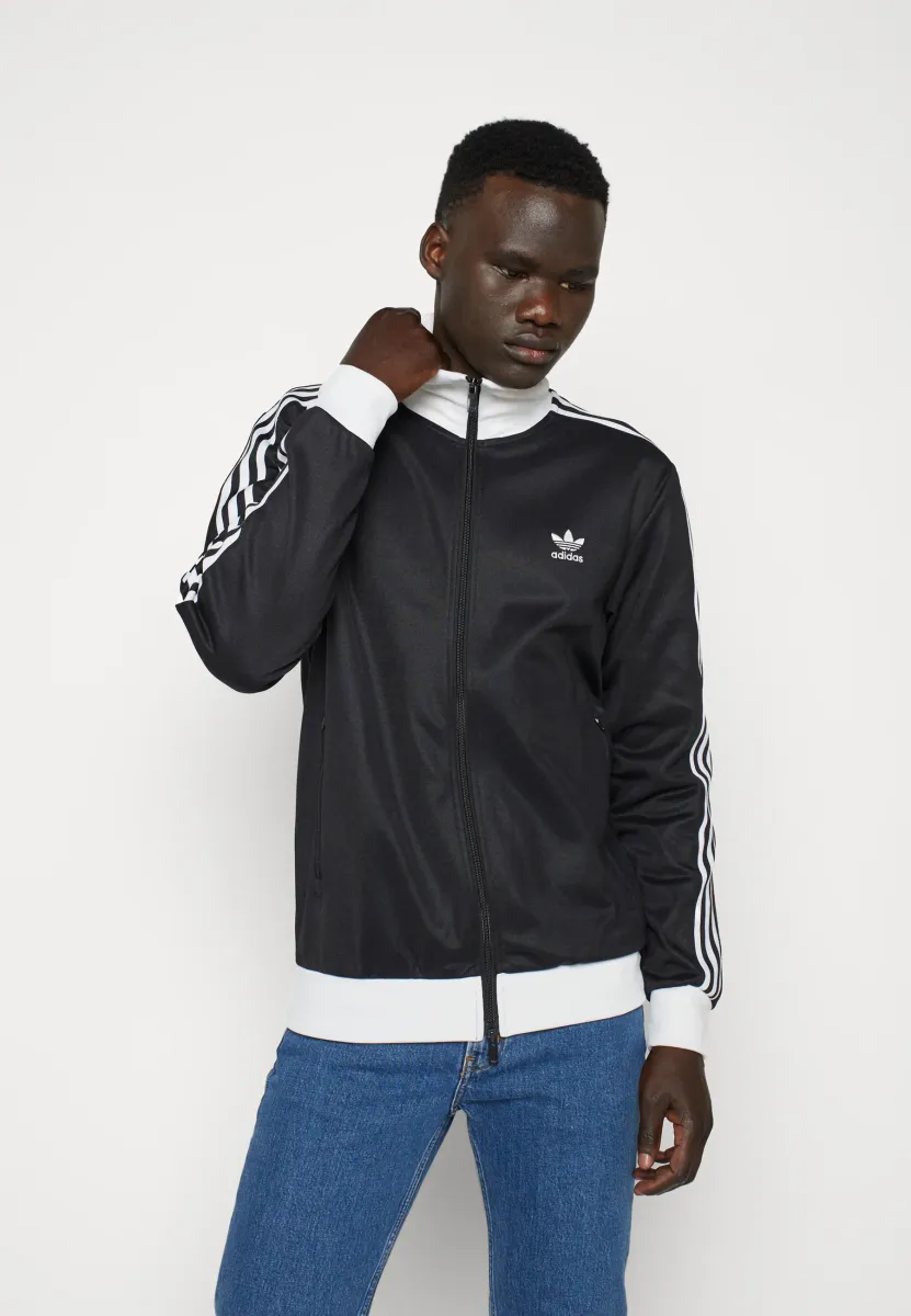 Sweatjacke - black/white