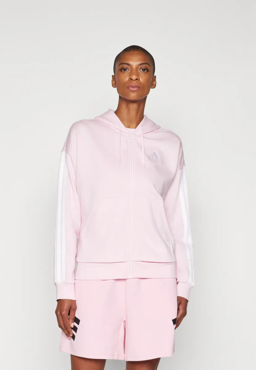 Sweatjacke - clear pink/white