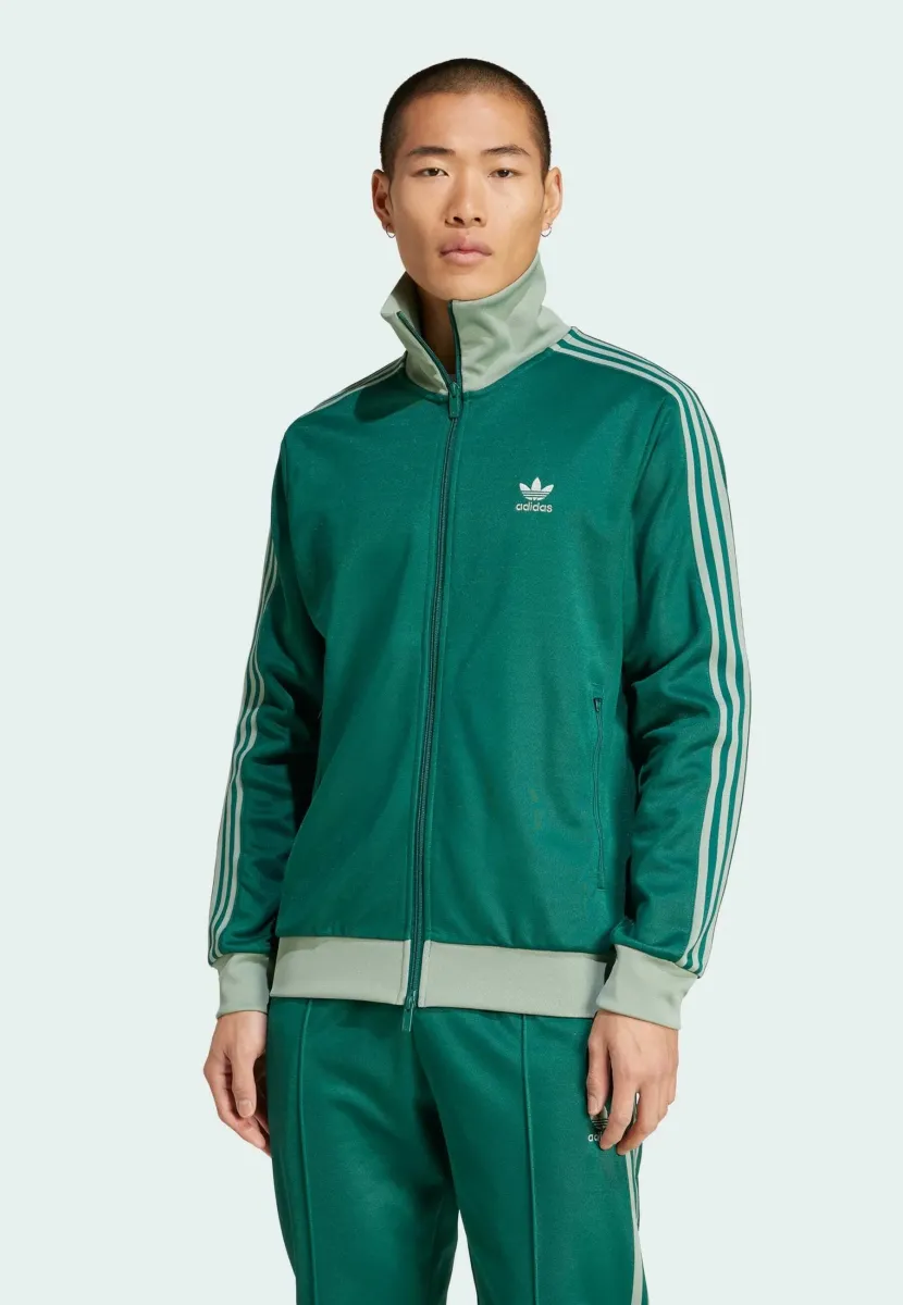Sweatjacke - collegiate green   silver green