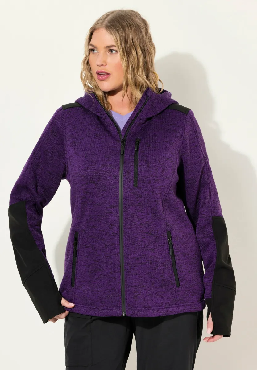 Sweatjacke - dark plum