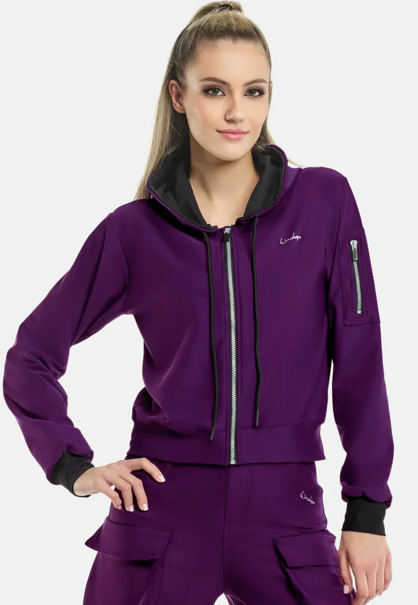 Sweatjacke - dark plum