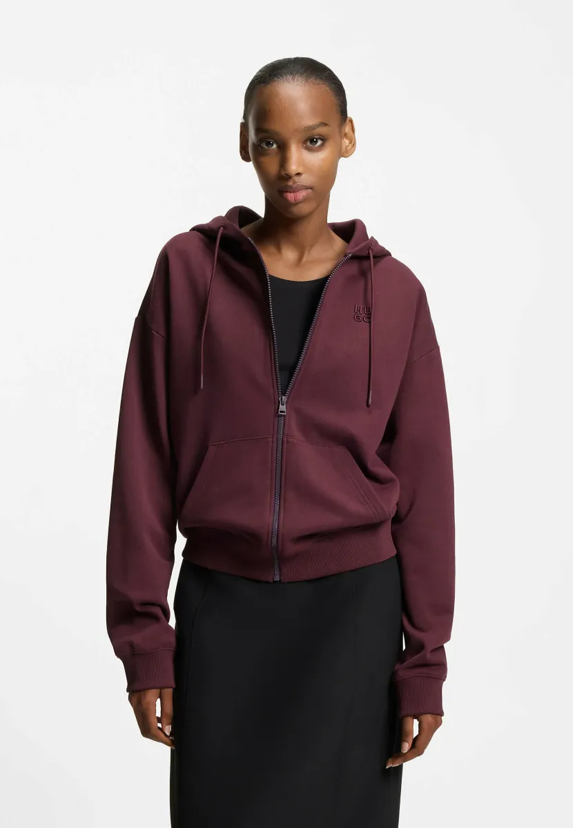 Sweatjacke - dark purple six