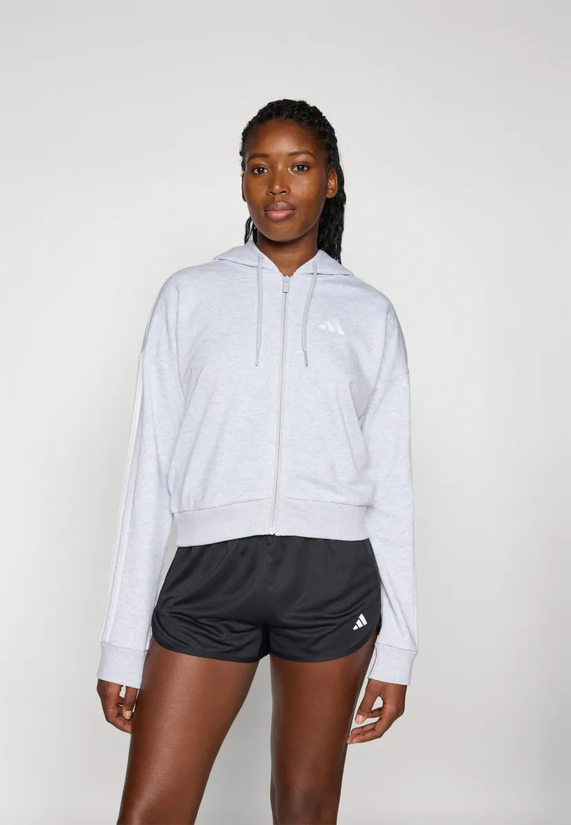 Sweatjacke - light grey heather/white