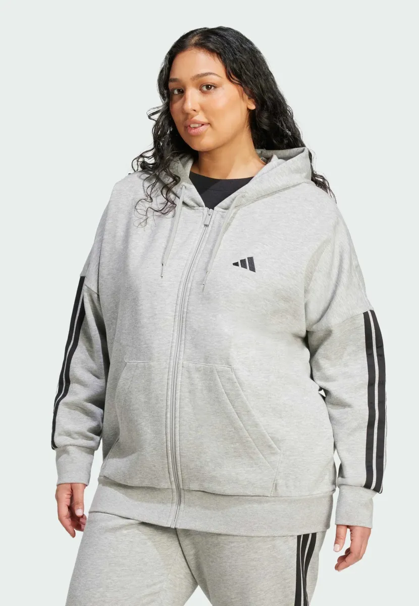 Sweatjacke - medium grey heather   black