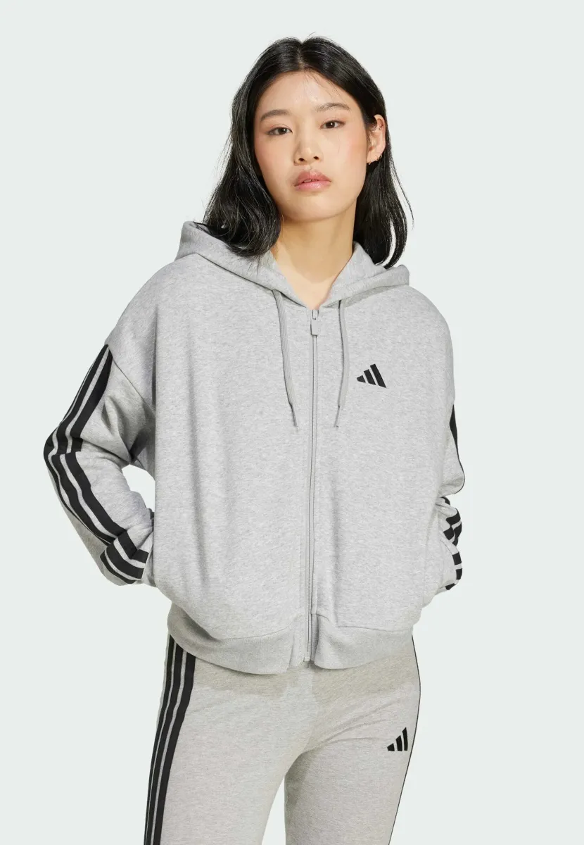 Sweatjacke - medium grey heather   black