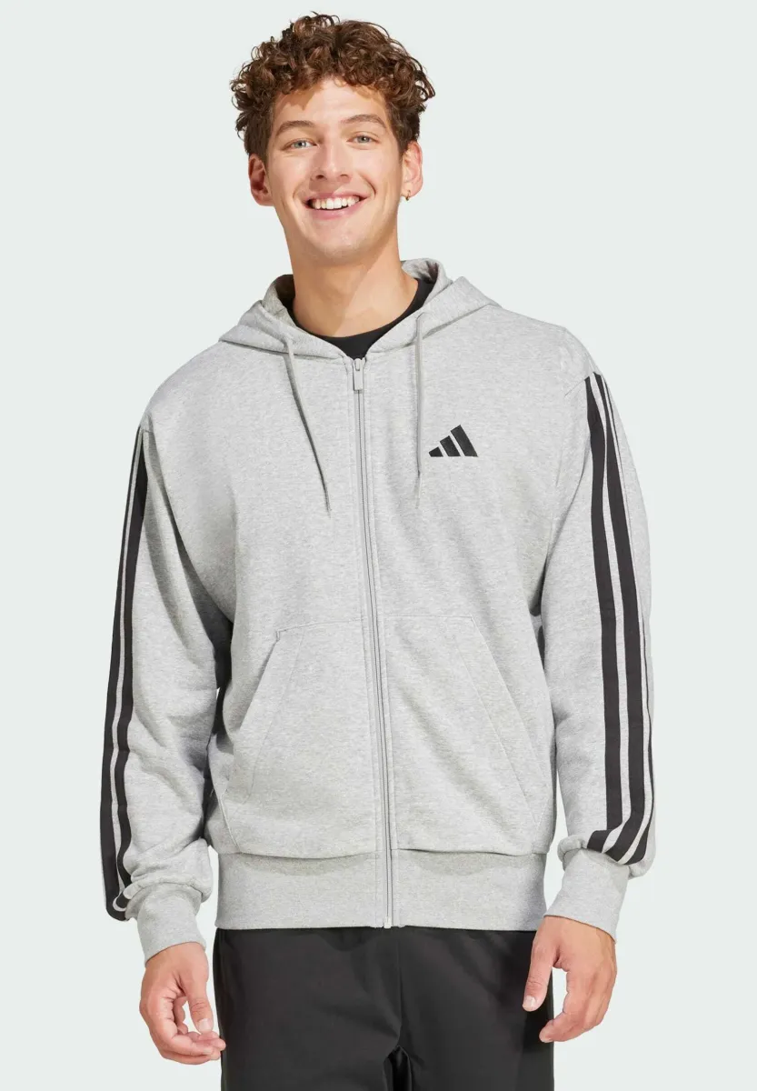 Sweatjacke - medium grey heather black