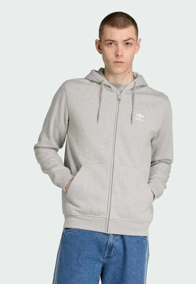 Sweatjacke - medium grey heather   white
