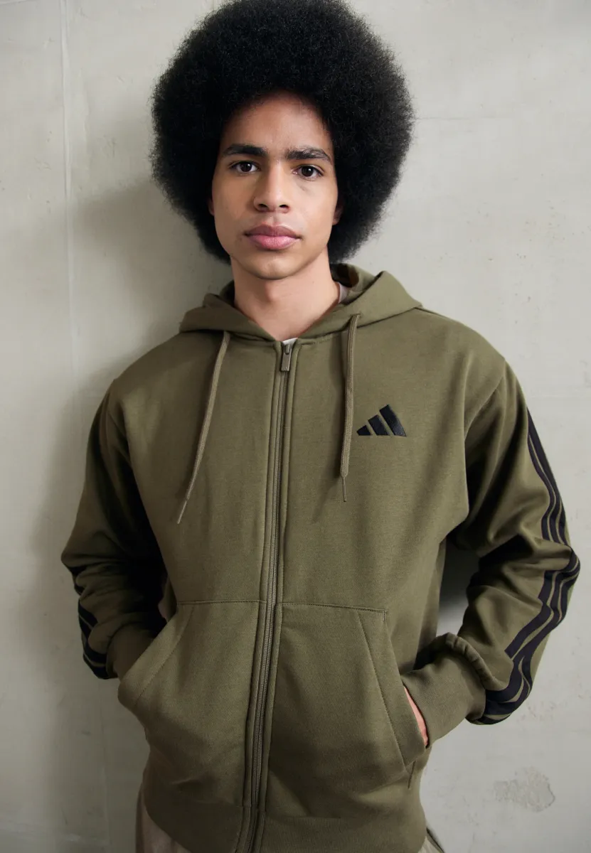 Sweatjacke - olive/black