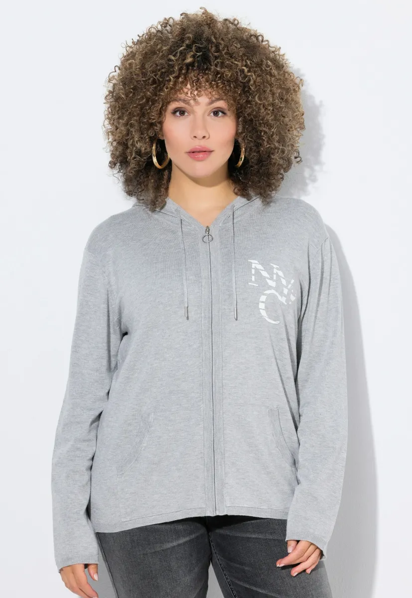 Sweatjacke - pale mottled grey