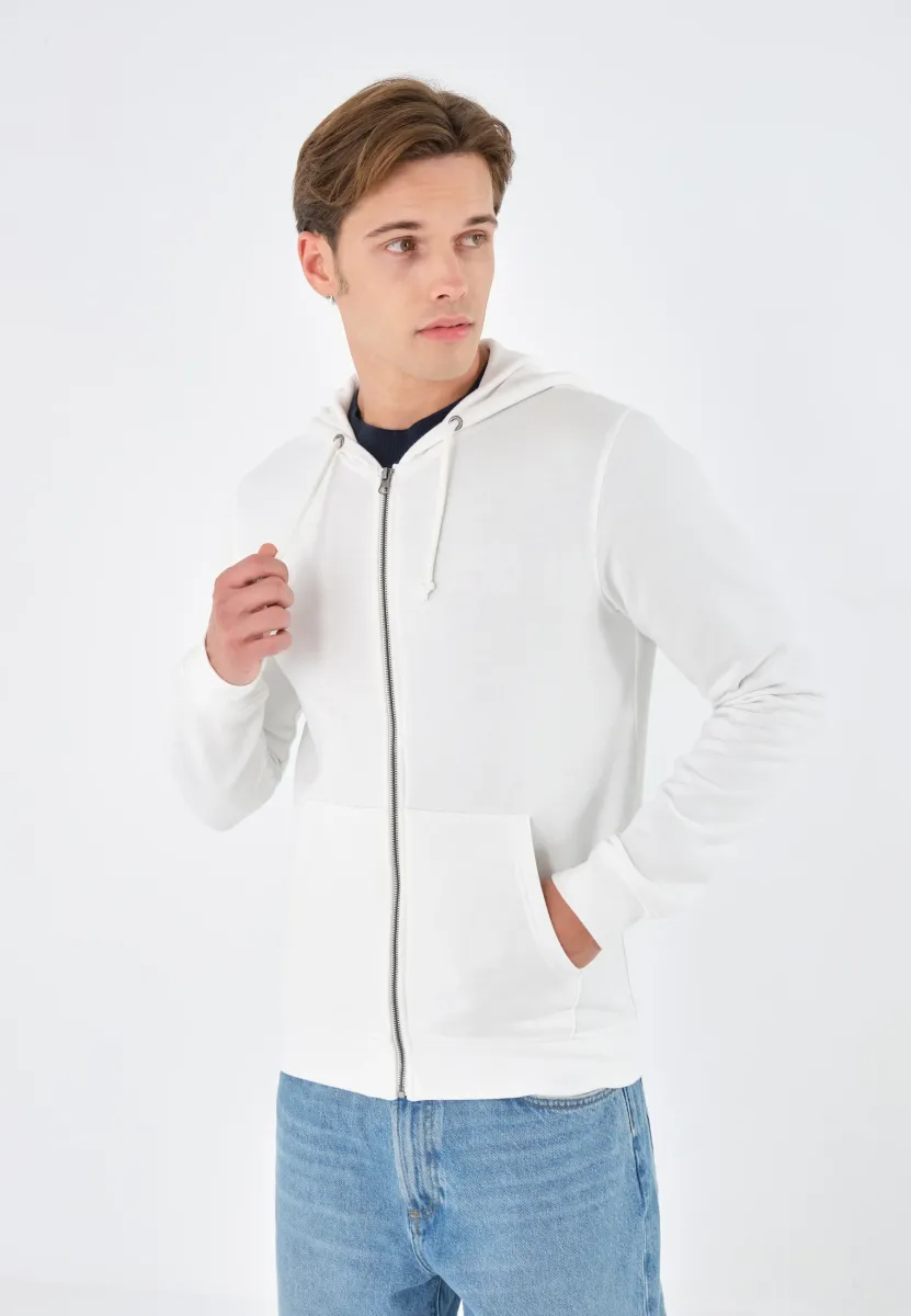 Sweatjacke - white