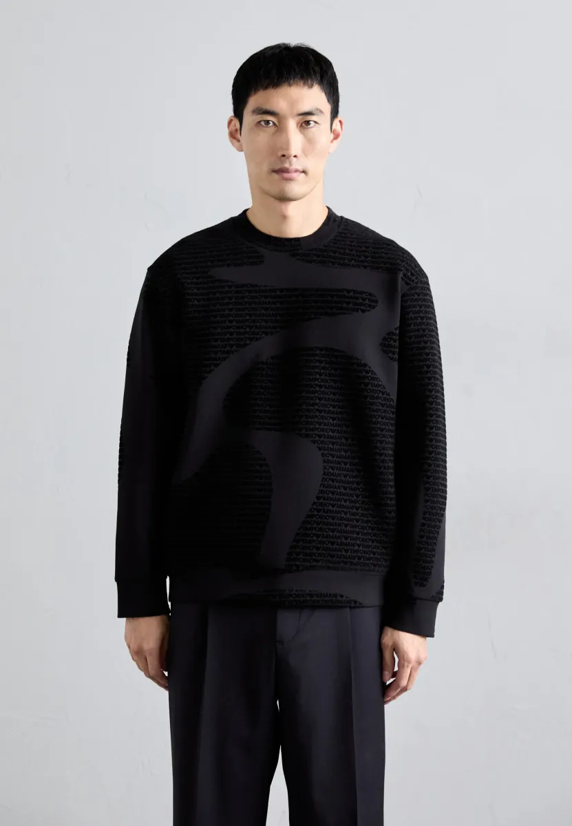 Sweatshirt - black fancy