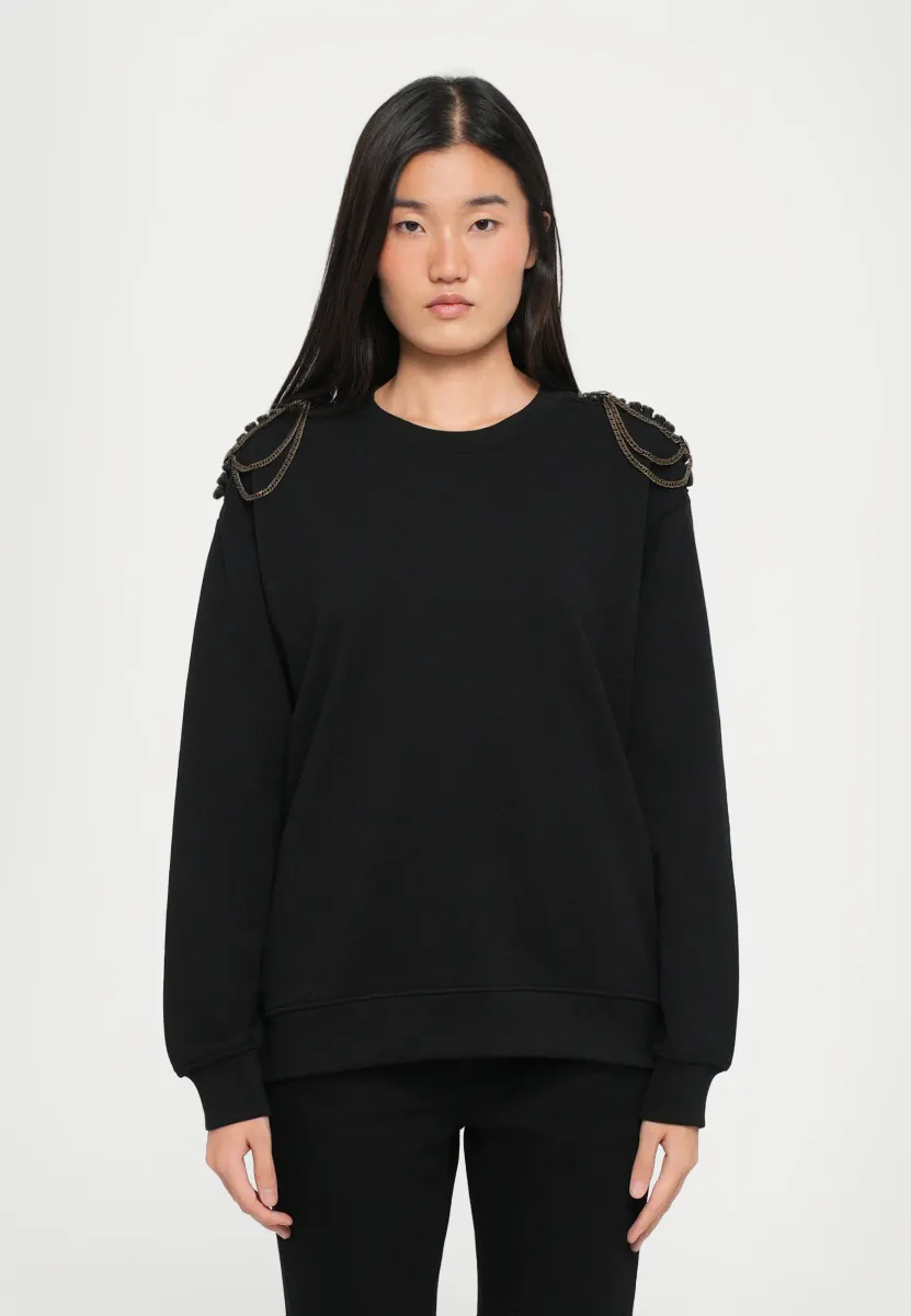 Sweatshirt - black washed