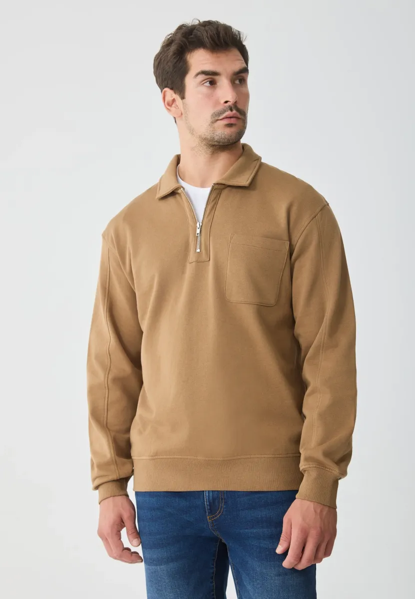 Sweatshirt - brown