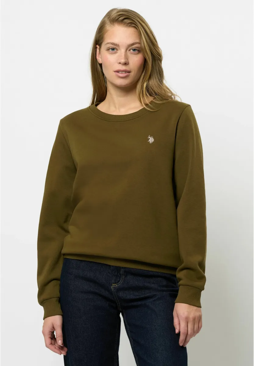 Sweatshirt - dark olive